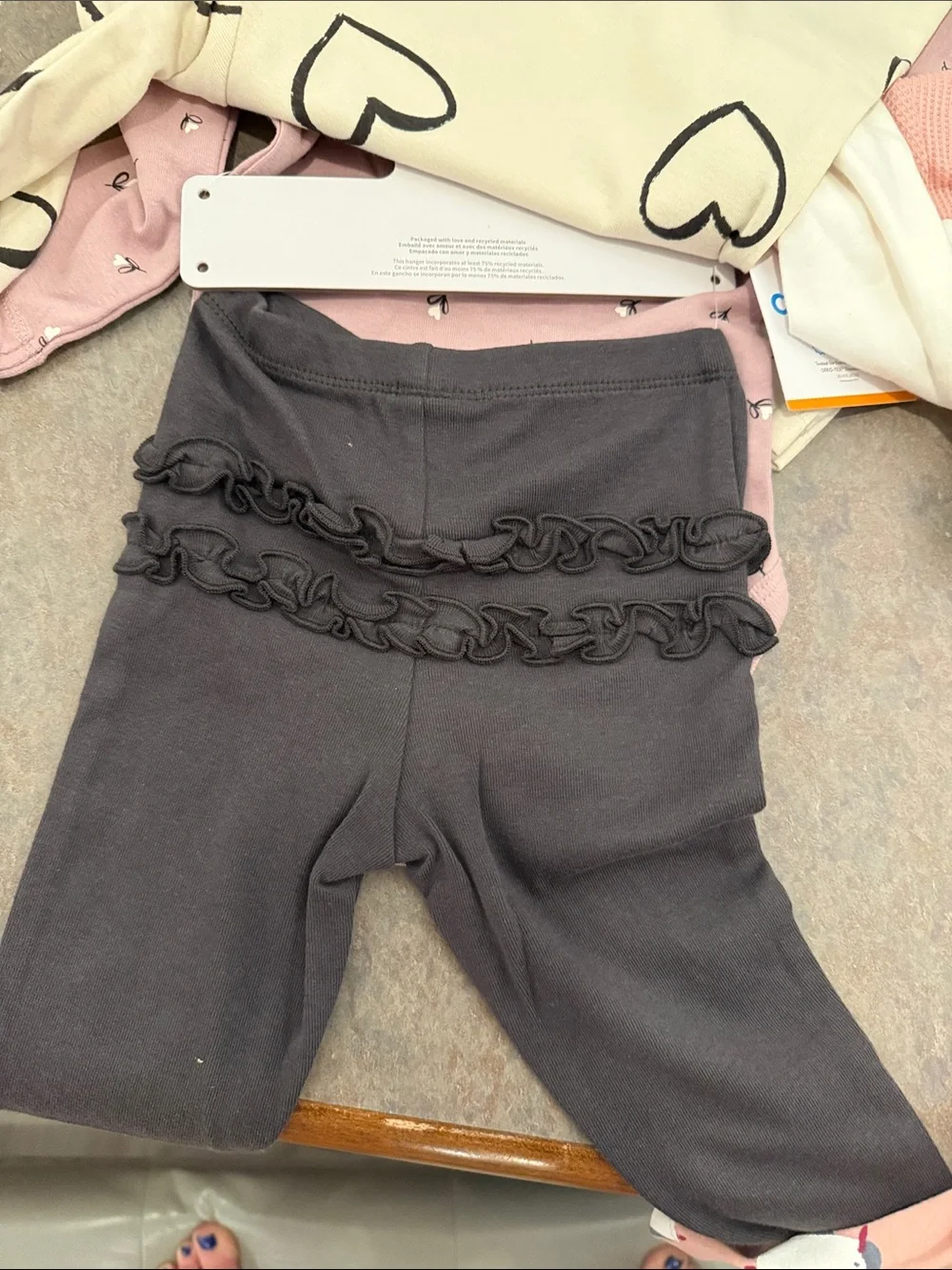 2 carters girls 12 month 3 pack sets. Includes pants shirt and  onesie